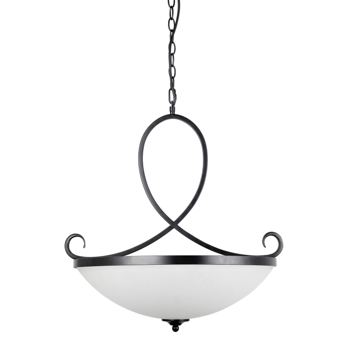 Light Prestige Cuneo wisząca E27 biały, czarny LP-2322/3P