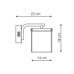 Light Prestige Cantos kinkiet LED  LP-1114/1W