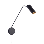 Light Prestige Futuro 1 kinkiet czarny z wysięgnikiem GU10 czarny LP-17001/1WL BK