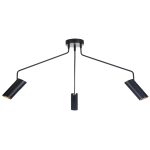 Light Prestige Futuro 3 wisząca czarna GU10 czarny LP-17001/3C BK