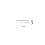 Light Prestige Łącznik I magnetic czarny  LP-551-MAG-BK