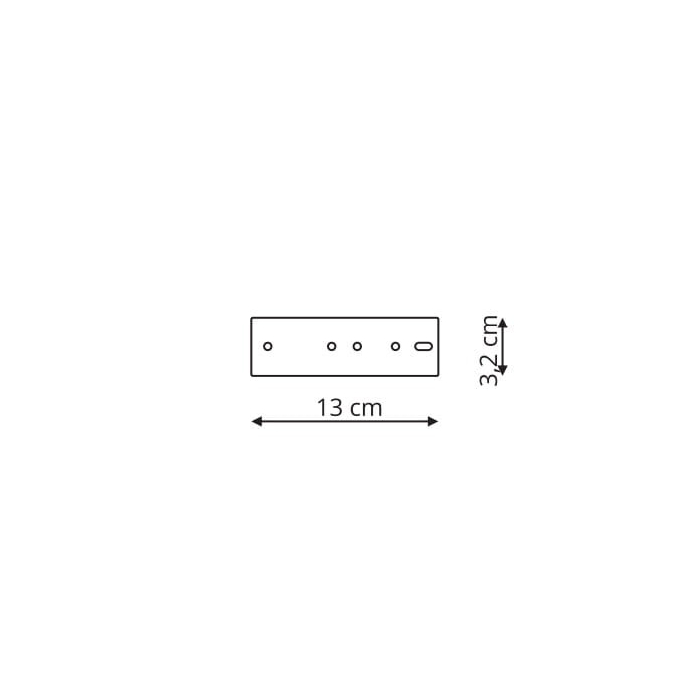Light Prestige Łącznik I magnetic czarny  LP-551-MAG-BK