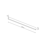 Light Prestige Szyna do systemu Magnetic 2 m czarny LP-E020-MAG-BK