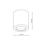 Light Prestige Oprawa natynkowa Faro biała IP65 GU10 biały LP-6510/1SM WH
