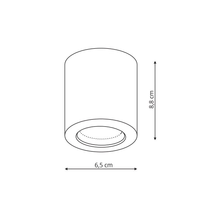 Light Prestige Oprawa natynkowa Faro biała IP65 GU10 biały LP-6510/1SM WH