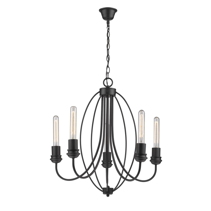 Light Prestige Canaria 5 wisząca E27 czarny LP-6704/5P