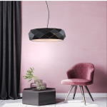 Light Prestige Reus wisząca czarna E27 czarny LP-8069/1P BK