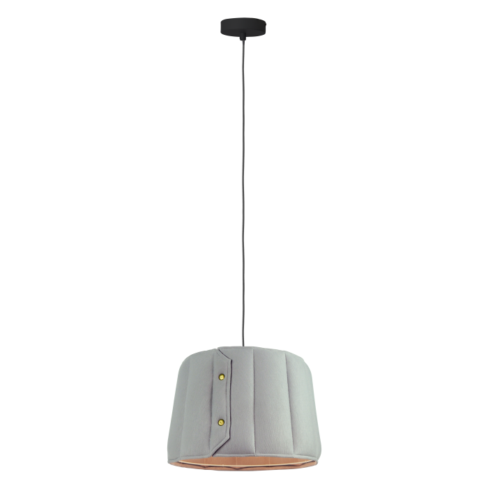 Light Prestige Vitoria wisząca duża E27 szary LP-6030/1P L