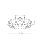 Light Prestige Ferrara plafon L E14 chrom LP-17060/3C