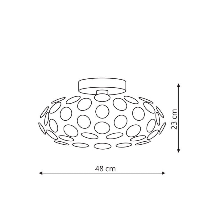 Light Prestige Ferrara plafon L E14 chrom LP-17060/3C