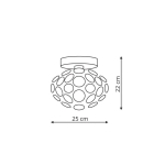 Light Prestige Ferrara plafon S E14 chrom LP-17060/1C