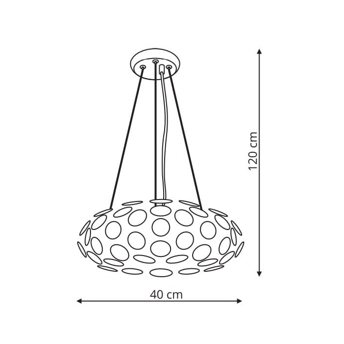 Light Prestige Ferrara wisząca E14 chrom LP-17060/3P