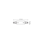 Light Prestige Zasilanie centralne do szynoprzewodów 1F czarne  LP-555-S-BK
