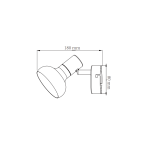 Light Prestige Arezzo kinkiet biały E14 biały LP-1420/1W WH