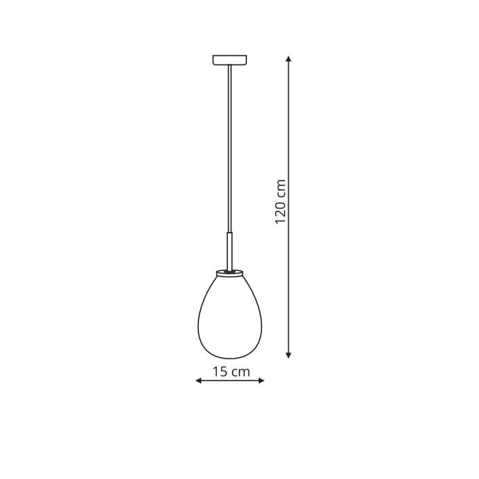 Light Prestige Fondi 1 wisząca E14 transparentny LP-1214/1P