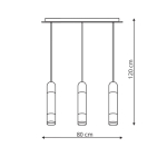 Light Prestige Forli 3 wiszaca LED biały LP-8011/3P