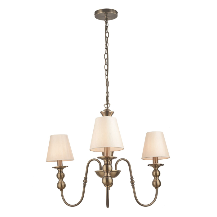 Light Prestige Grado 3 wiszaca E14 biały / patyna LP-888/3P