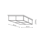 Light Prestige Monza plafon E14 chrom / transparentny LP-2323/2C