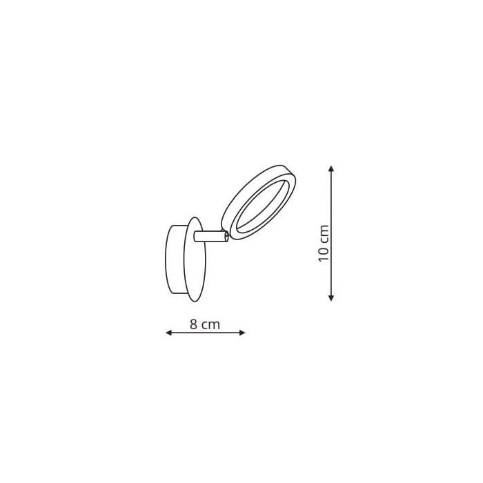 Light Prestige Carrara 1 spot LED chrom LP-1864/1W