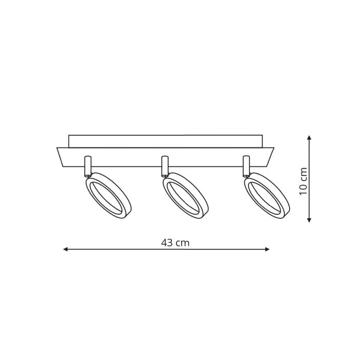Light Prestige Carrara 3 spot LED chrom LP-1864/3W