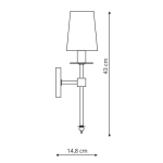 Light Prestige Casoli kinkiet patyna E14 patyna LP-2118/1W patyna