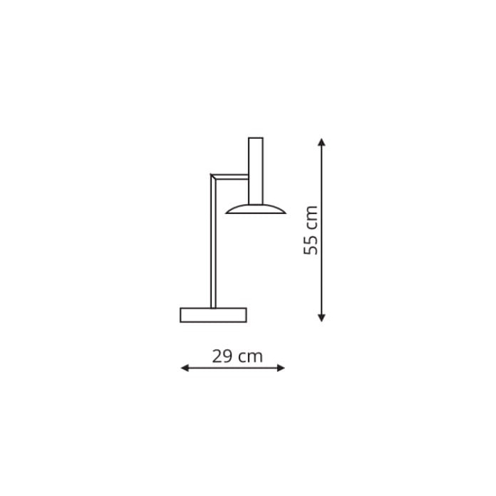 Light Prestige HAT biurkowa czarna LED czarny LP-1661/1T BK