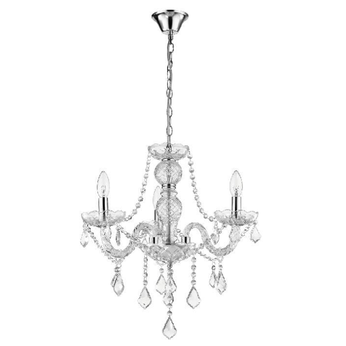 Light Prestige Cristallo 3 wisząca  E14 transparentny LP-2940/3P