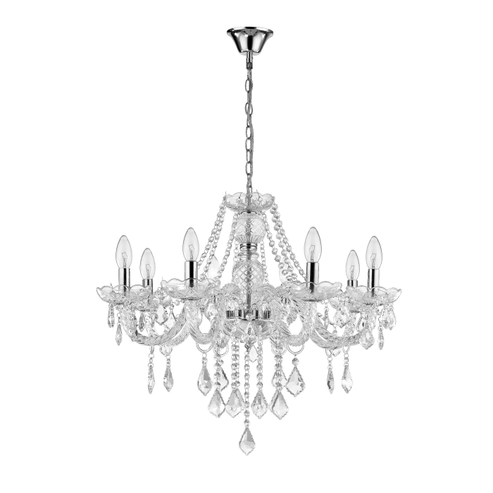 Light Prestige Cristallo 8 wisząca E14 transparentny LP-2940/8P