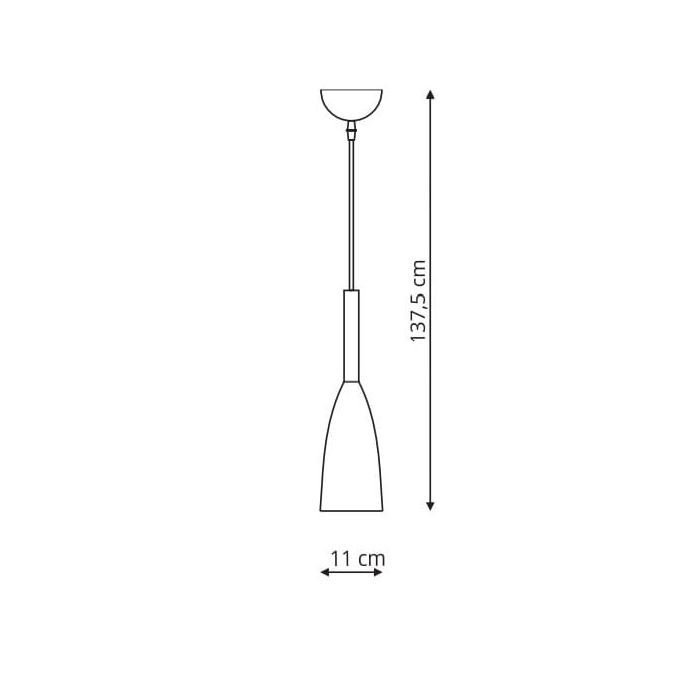Light Prestige Solin wisząca czarna E27 czarny LP-181/1P BK