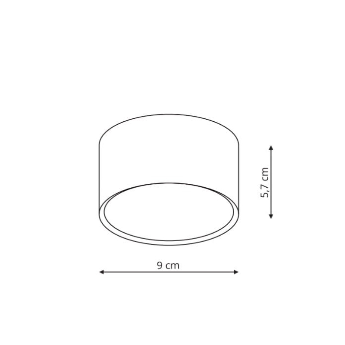 Light Prestige Kendal oprawa natynkowa czarna LED czarny LP-6331/1SM BK