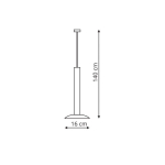 Light Prestige Hat 1 wisząca biała LED biały LP-1661/1P WH