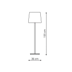 Light Prestige Marbella podłogowa czarna E27 czarny LP-332/1F BK