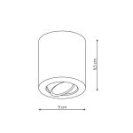 Light Prestige Tulon oprawa natynkowa czarna GU10 czarny LP-5441/1SM BK