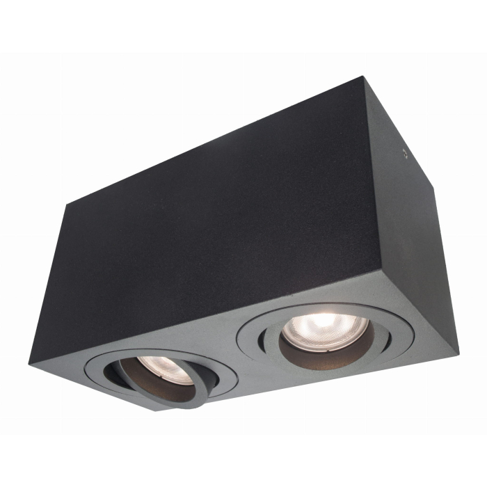 Light Prestige Lyon 2 oprawa natynkowa czarna GU10  LP-5881/2SM BK