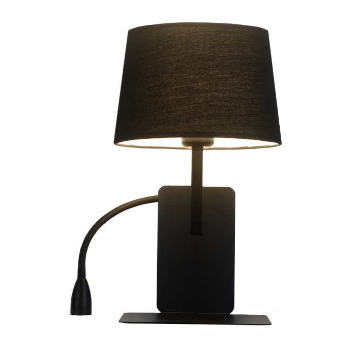 Light Prestige Dakota kinkiet (lewy) E27 czarny LP-2121/1W L BK
