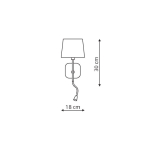 Light Prestige Marbella kinkiet czarny  E14 czarny LP-332/1W BK