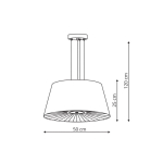 Light Prestige Bali wisząca czarna E27 czarny LP-1322/1P BK