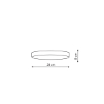 Light Prestige Moon plafon IP44 LED biały LP-2231/1C-28 WH
