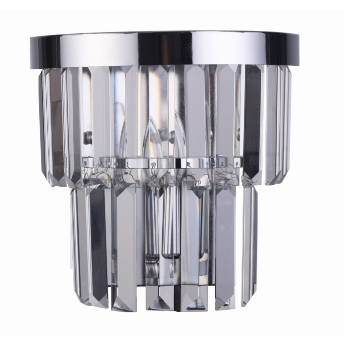 Light Prestige Vetro kinkiet E14 transparentny/chrom LP-2910/1W
