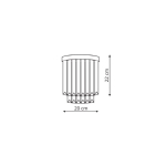Light Prestige Vetro kinkiet E14 transparentny/chrom LP-2910/1W