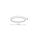 Light Prestige Arctic plafon biały  IP54 LED biały LP-2511/1C-32 WH