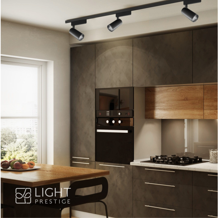 Light Prestige Leon SET 1F czarny LED czarny LP-1919/1W BK SET