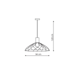 Light Prestige Moderno wisząca duża GU10 GU10 czarny/brązowy LP-1221/1P B BK
