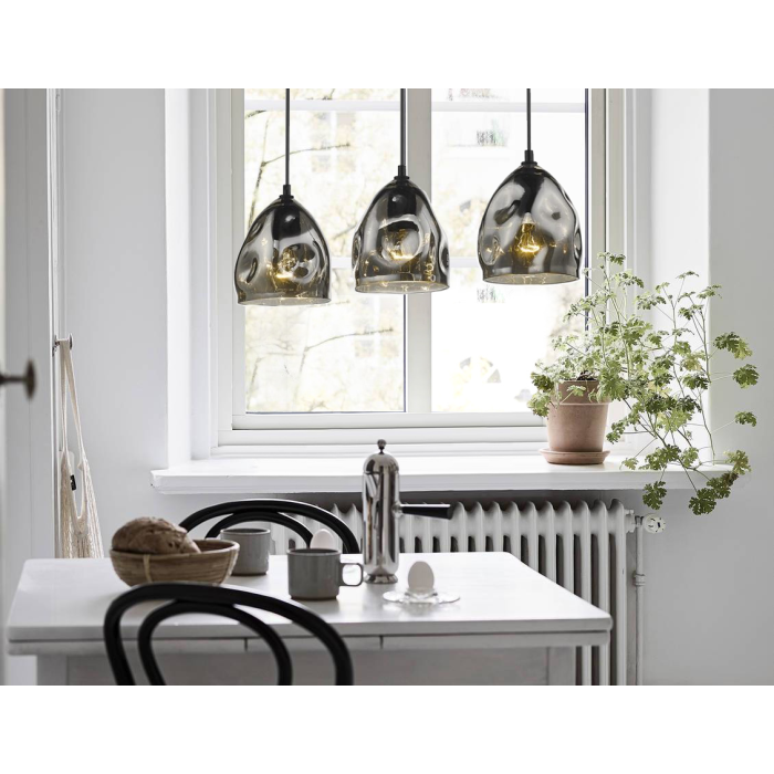 Light Prestige Melt 3 wisząca E27 czarny LP-126/3L