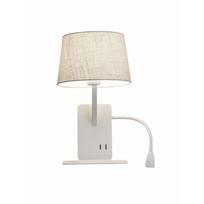 Light Prestige Dakota kinkiet z półka biały - prawy E27 biały LP-2121/1W R WH