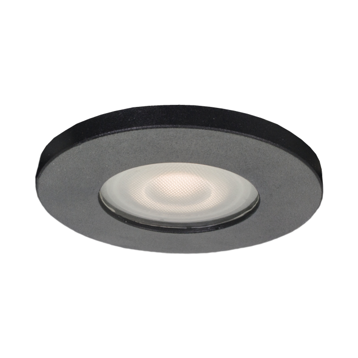 Light Prestige Lagos oczko podtynkowe okrągłe czarne IP65 GU10 czarny LP-440/1RS BK