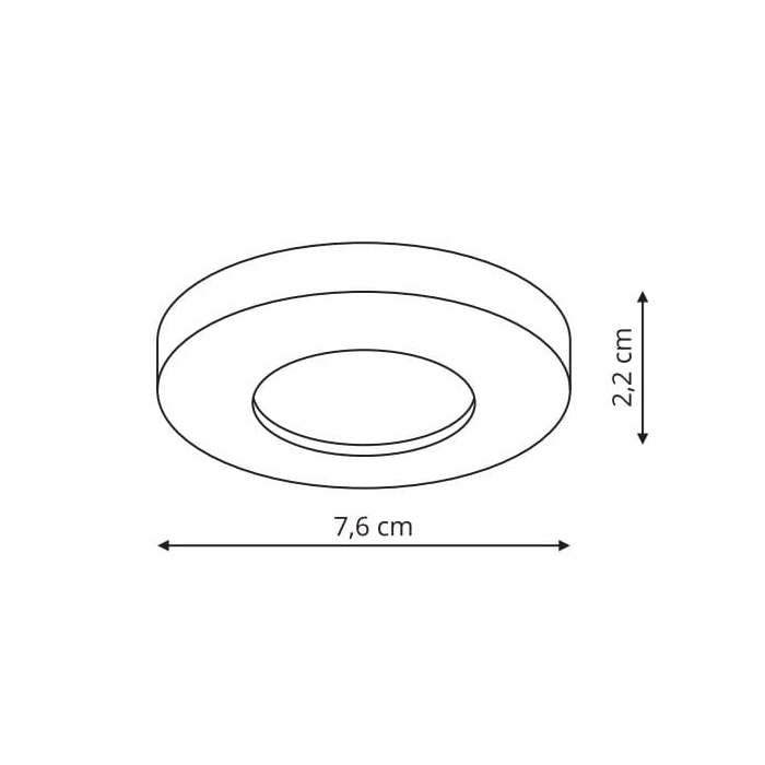 Light Prestige Lagos oczko podtynkowe okrągłe czarne IP65 GU10 czarny LP-440/1RS BK