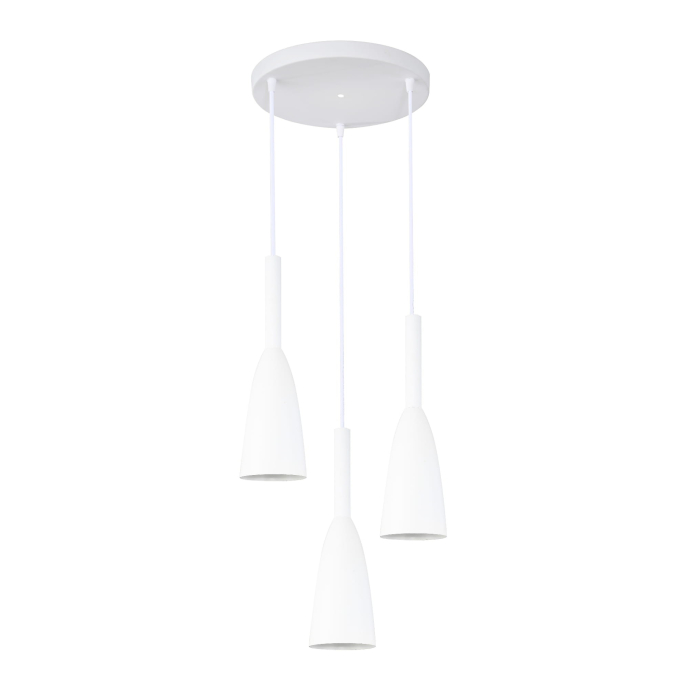 Light Prestige Solin 3 wiszaca biała E27 biały LP-181/3P WH