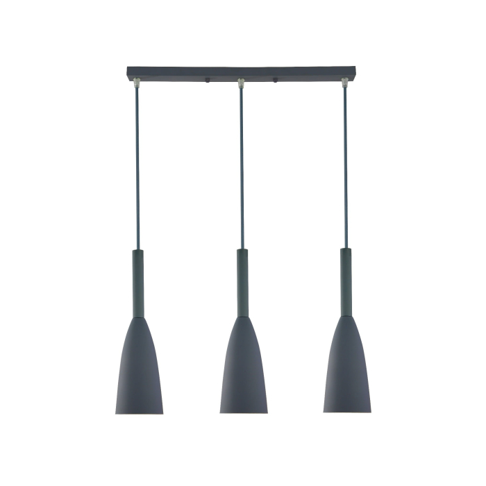 Light Prestige Solin 3 wiszaca linia szara E27 szary LP-181/3L GR