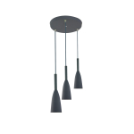 Light Prestige Solin 3 wisząca szara E27 szary LP-181/3P GR